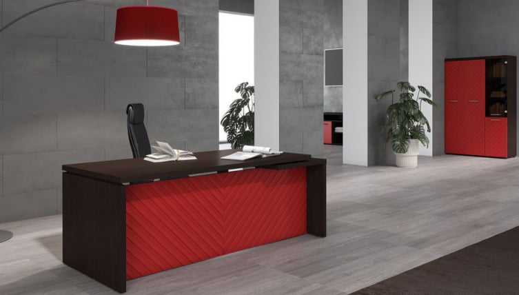 Кабинет руководителя Torr LUX №1 Венге Магия Красный_0