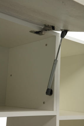 Шкаф многоцелевого назначения Лаванда-2 Белый Бетон пайн_4