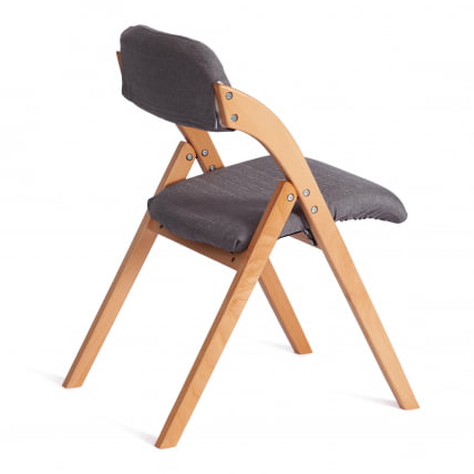 Стул FRUTTO (mod. 05) дерево, серый хлопок , 46,5 x 60 x 77 см, Grey (Cерый) А 13/ натуральный_2