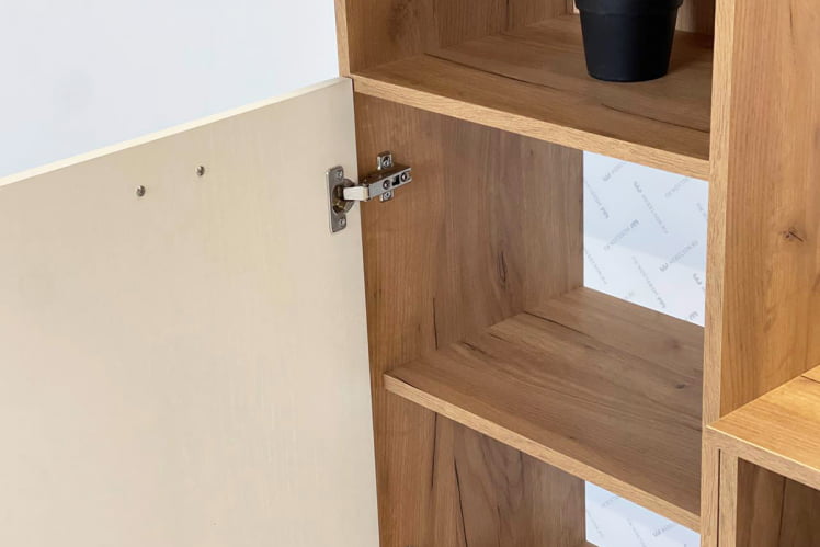 Шкаф комбинированный Моди MGM-01 дуб крафт золотой/белое дерево_5