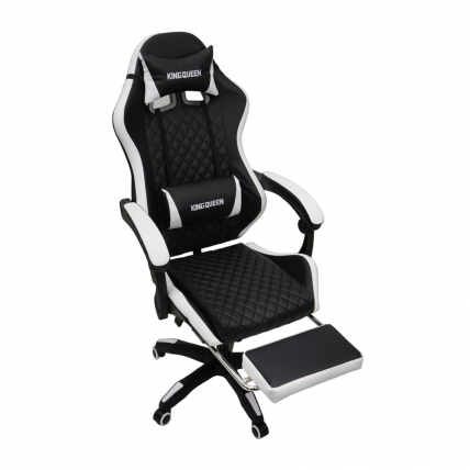 Кресло 892-1 цвет черный/белый с массажем 892-1-black-white-mass_7