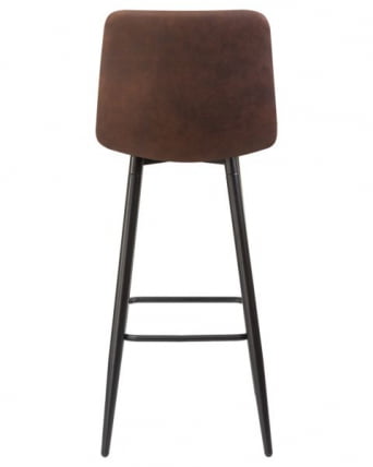 Стул барный ДОБРИН НИCОЛЕ (черные матовые ножки, коричневая микрофибра (ПК-03)) 2 шт / DOBRIN NICOLE (PK-03))_5