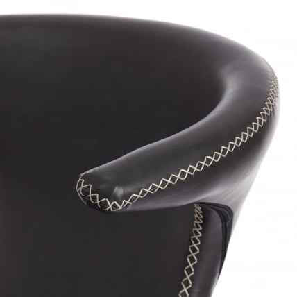 Стул барный FLAIR BAR (mod. 9018) экокожа/металл, 60 х 56 х 106 см , серый 22/черный_6