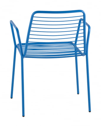 Стул Дели с подлокотниками металл Голубой_4