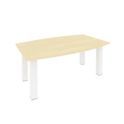 Стол переговорный First KPRG-2 Клен/Белый металлик_0