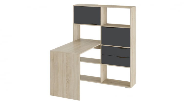 Стол письменный тип 7 Дуб Сонома/Графит Серый_0