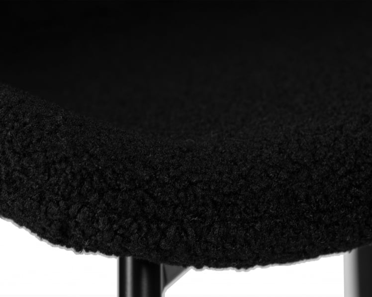Стул обеденный DOBRIN MILO (черные ножки, черный букле (UF992-12))_7
