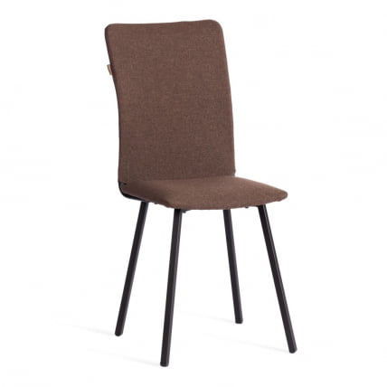Стул обеденный La Rousse ткань рогожка, 49х50х93, коричневый/черный, 3М7-147_0
