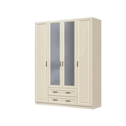 Шкаф четырехдверный Кантри ШР-4 Слоновая кость_0