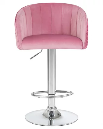 Стул барный DOBRIN DARCY Розовый велюр 1922-16_5