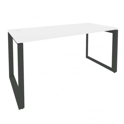 Стол рабочий на О-образном м/к ONIX O.MO-SP-4.7 Белый Бриллиант/Антрацит_0