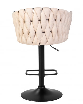 Стул барный DOBRIN LEON Бежевая ткань LAR 275-1_4