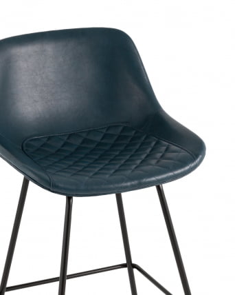 Стул полубарный Деймон (ПБ) экокожа Темно-синий_6