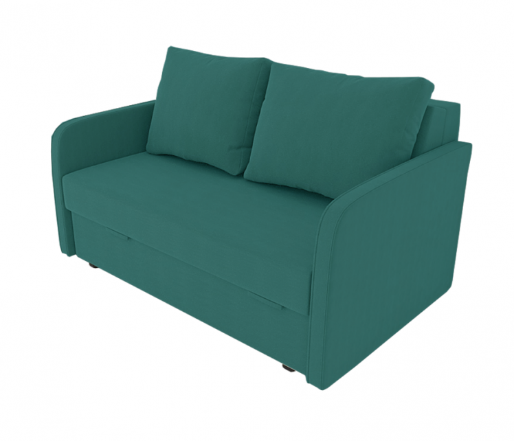 Диван Лоджия Велюр (Berhouse) Цвет фасада: Азур Велюто 44; Тип: Прямой; Материал фасада: Металл/Велюр_0