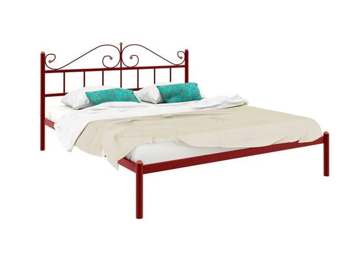 Кровать Диана 1200х1900 Красная_0