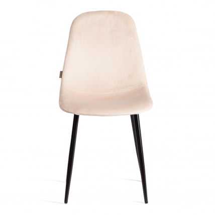 Стул BREEZE (mod. JSC-58) Велюр/металл , 44 х 53 х 86 см, creamy (кремовый) HLR 5 / черный_4