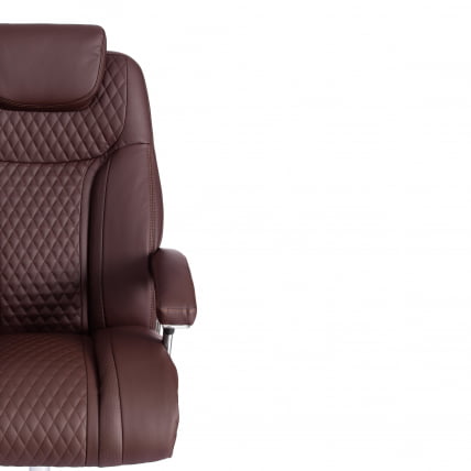 Кресло офисное Труст (макс) кож/зам, коричневый/коричневый стеганный/коричневый, 36-36/36-36/6/36-36/06 / Trust (max)_5