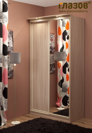 Шкаф-купе 3 Домашний Композиция Ясень Шимо_0