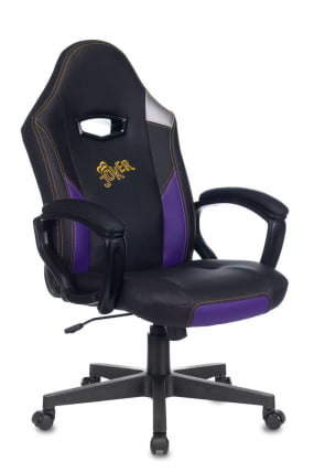 Геймерское кресло Zombie HERO JOKER Черный-фиолетовый_11