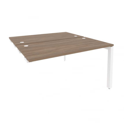 Стол-приставка двойной на П-образном м/к к опорным элем. ONIX O.MP-D.SPR-3.7 Дуб Аризона/Белый_0