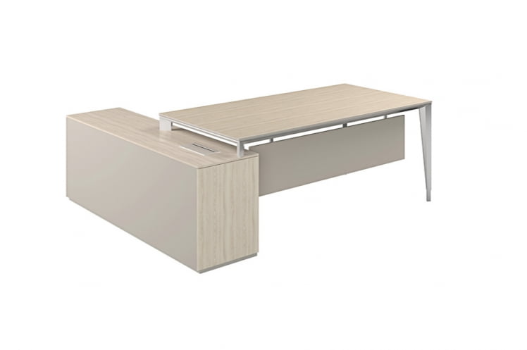 Стол под опорную тумбу 1700 Atlas NZ-0100.YN.AL Ясень Наварра Алюминий_4