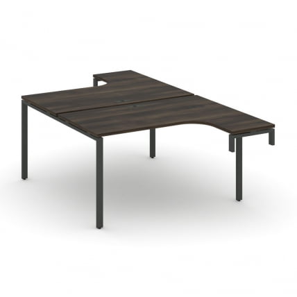 Рабочая станция-надставка на опорные тумбы CONCEPT CN.DSAN-002 Дуб Мали Антрацит_0