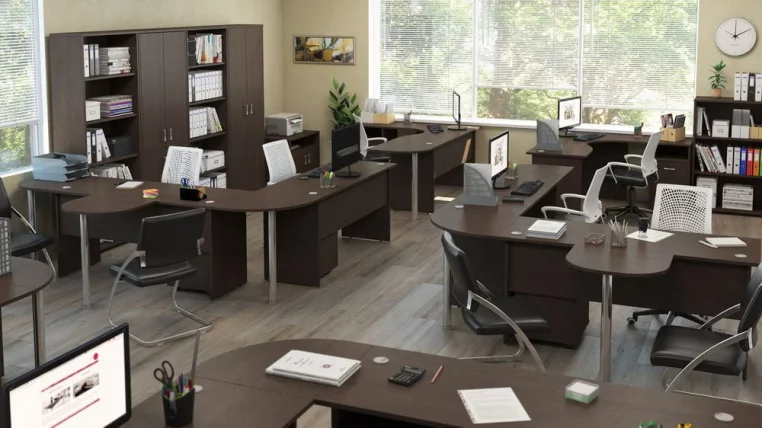 Стол эргономичный левый TRD29615601 Темный дуб_1