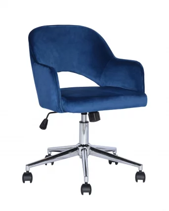 Компьютерное кресло Кларк велюр Синий_0