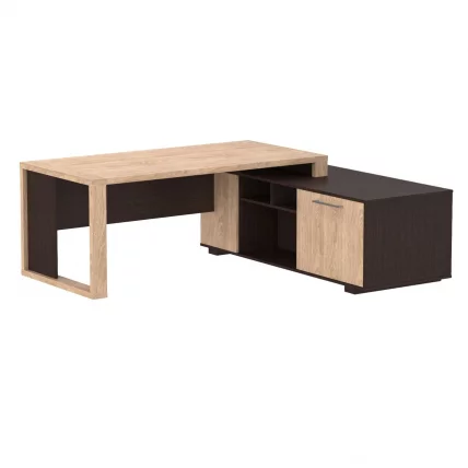 Стол руководителя ACT 2118 R Дуб Девон_0