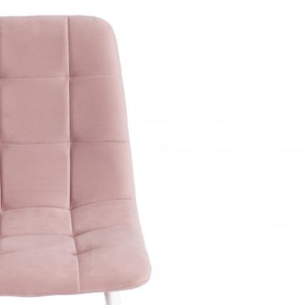 Стул CHILLY MAX Велюр/металл , 45 х 54 х 90 см , пыльно-розовый/белый_5