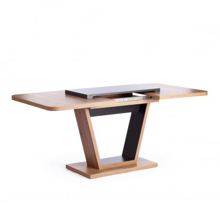 Стол обеденный VOX ЛДСП, 132-172x85x75,5 см, Дуб артисан/Графит_5