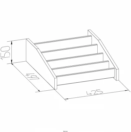Брючница в шкаф Венге_1