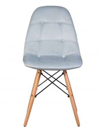 Стул обеденный DOBRIN BENNET Пудрово-голубой велюр HLR-15_5