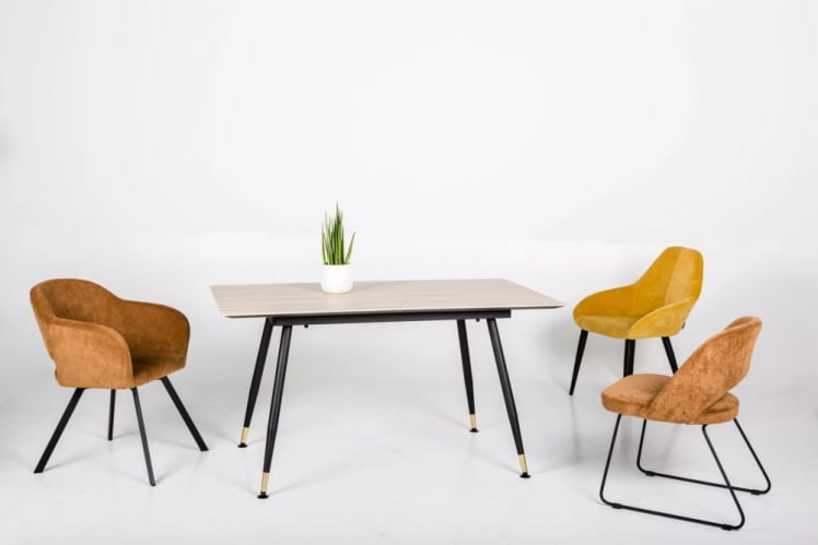 Кресло Oscar Arki микровелюр Желтый_10