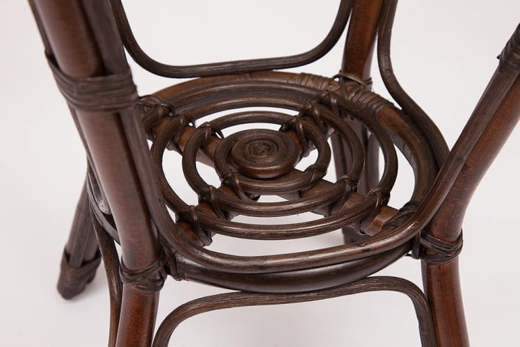 КОМПЛЕКТ NEW BOGOTA ( диван + 2 кресла + стол со стеклом ) /с подушками/ ротанг, кр:61х67х78,5см, дв:108х66х78,5см, ст:D60х56,5см, walnut (грецкий орех)_10