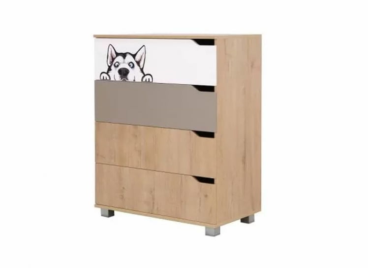 Комплект мебели для комнаты подростка Хаски №01 Дуб Ирландский Мокко Белый_7