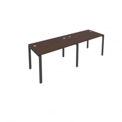 Рабочая станция на 2 раб.места Metal System Б.СМ-2.2 Венге/Антрацит_0