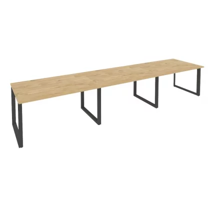 Стол переговорный (3 столешницы) ONIX O.MO-PRG-3.3 Тиквуд Светлый/Антрацит_0