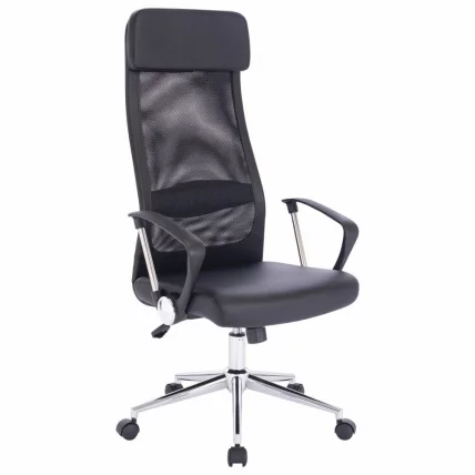 Кресло офисное BRABIX Flight R EX-541 экокожа Черное_1