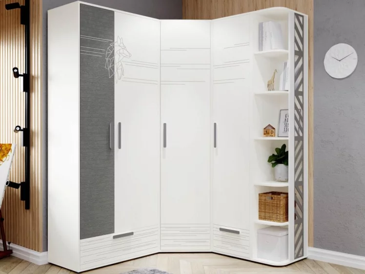 Угловой шкаф в комплекте Аляска 9_0