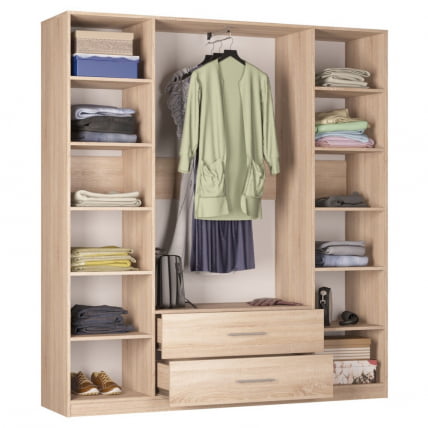 Шкаф распашный R-198х180х45-2(Белый)_1