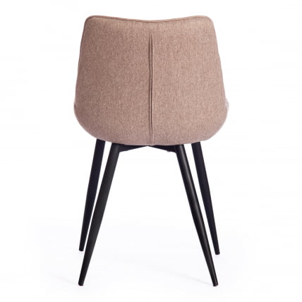 Стул ABRUZZO ( mod. 8060 ) металл,ткань, 42 х 60 х 84 х 49 см, ткань: серо-бежевый, ножки: черный_3