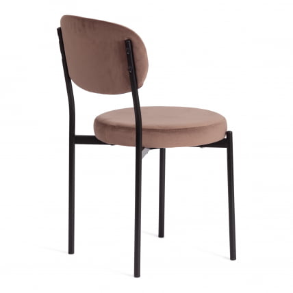 Стул REVO (mod. 7033) / 1 шт. в упаковке ткань/металл, 47х54х82 см, высота до сиденья 47 см, коричневый barkhat 12/черный_2