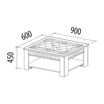 Стол журнальный Агат 30.10 Сосна Астрид Ваниль_5