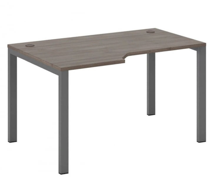 Стол эргономичный левый на металлоопорах New Line NLN36322434 Дуб шамони темный_0