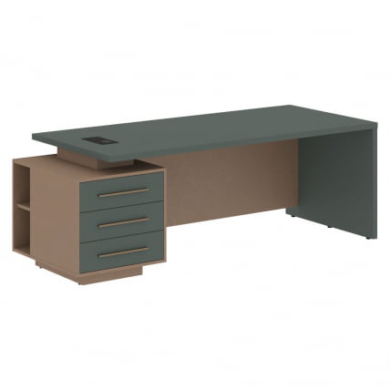 Стол руководителя левый VELION VCT 2290 L Нефрит Кобра_0