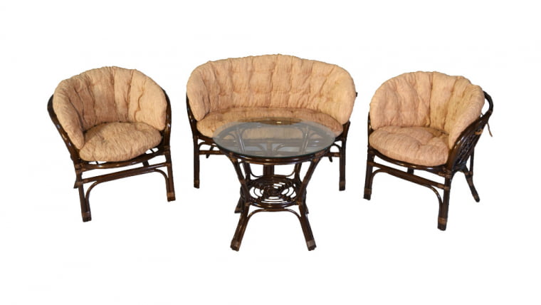 Комплект Багама с диваном, подушки светлые полные Bahama11 олива_0