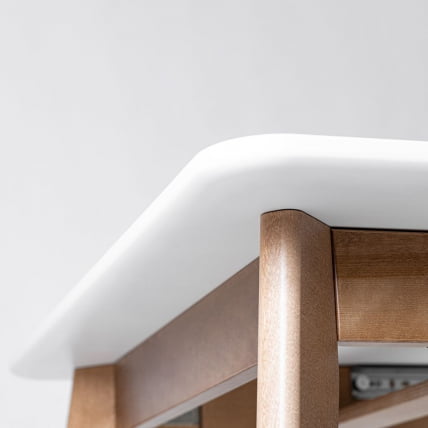 Стол обеденный Пегас Plus 160x95 Эмаль белая_4