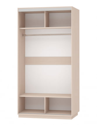 Шкаф-купе двухдверный Экспресс Хит Медиум Белый снег_1