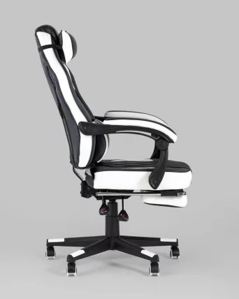 Геймерское кресло ТопЧаирс Вираге Черный-белый / TopChairs Virage_10